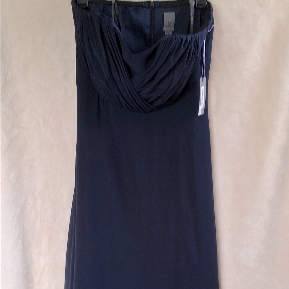 NWT Strapless Chiffon dress in 🌌Midnight Navy🌘🌚